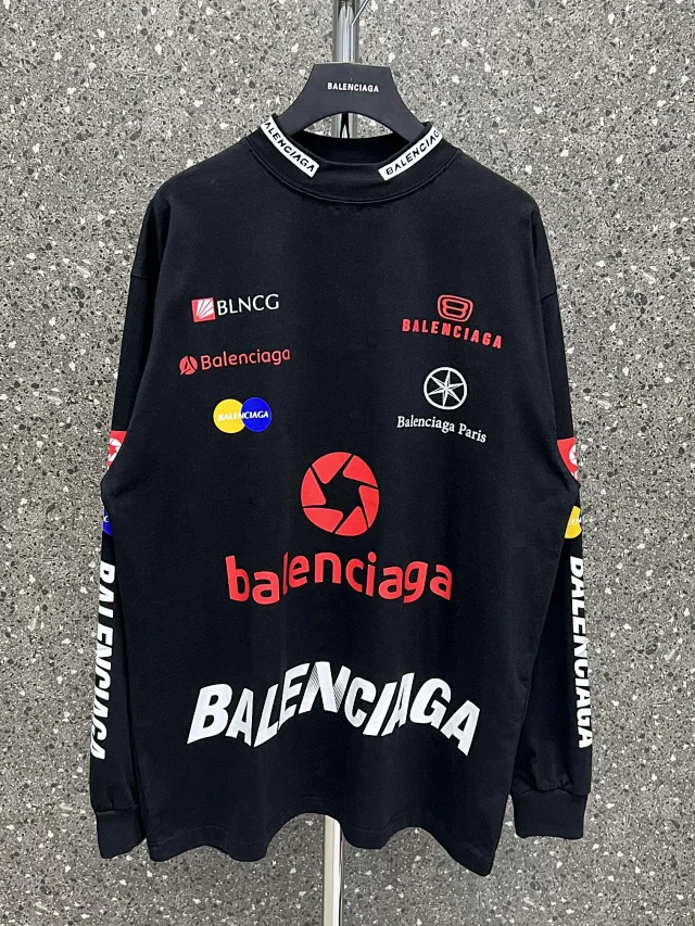 Balenciaga Logo Long T-Shirt  