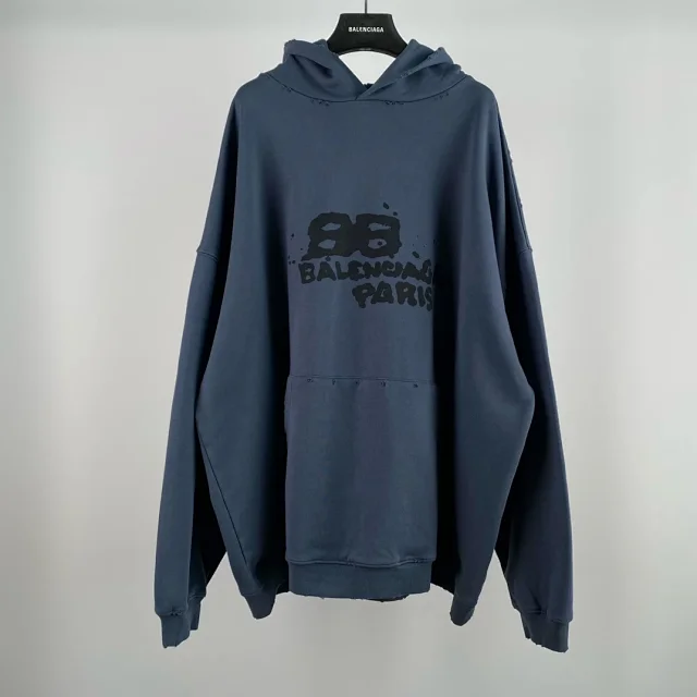 Balenciaga Long blue Hoodie  