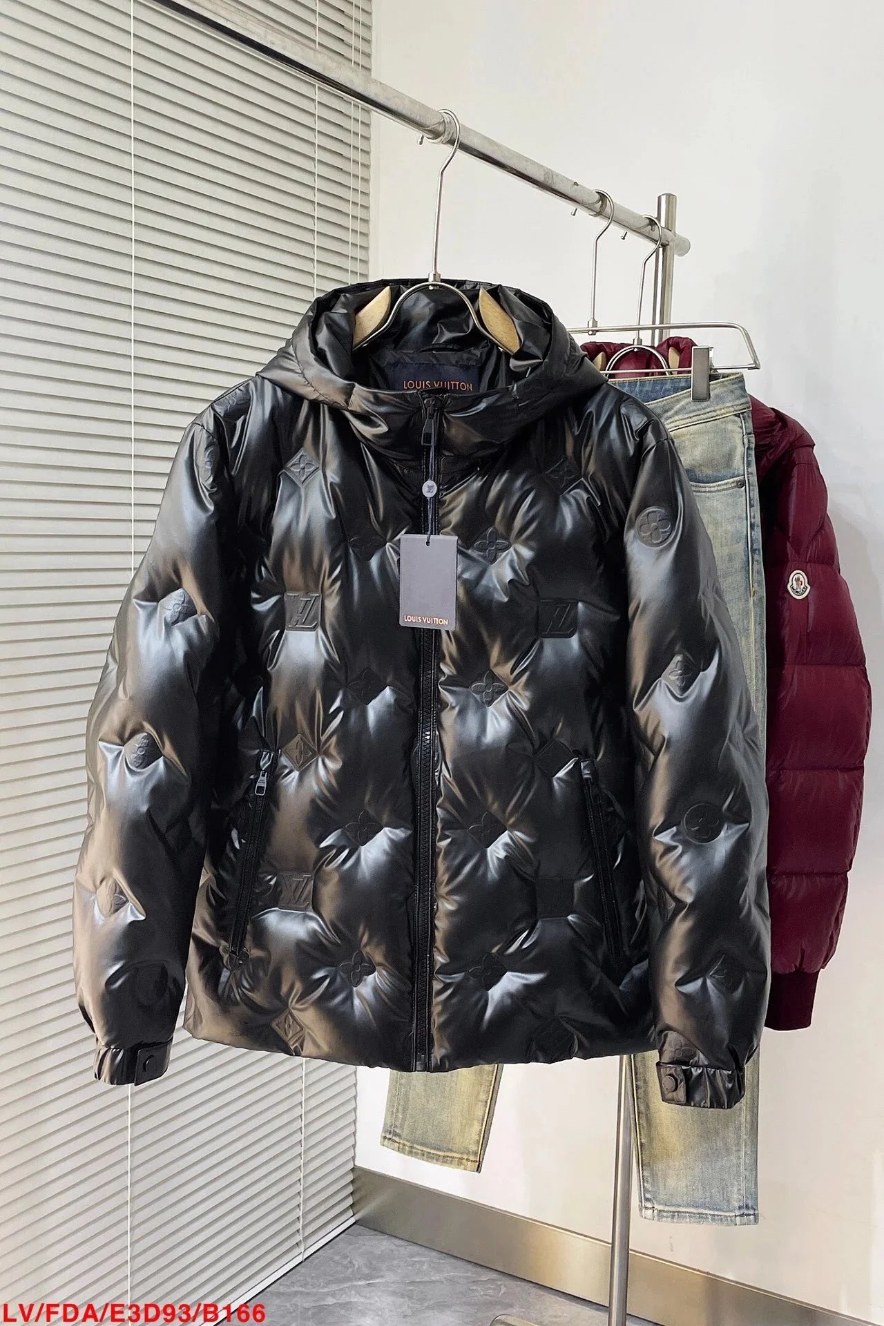 LV Black Hood Down jacket  