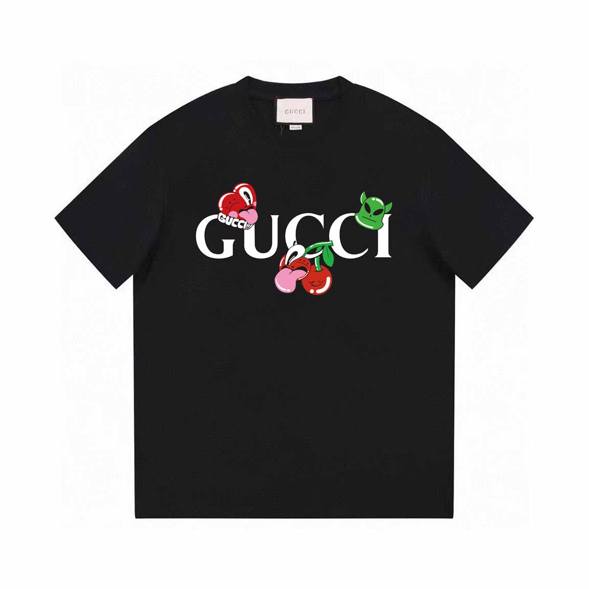G*CCl logo  black T-shirt 260克  