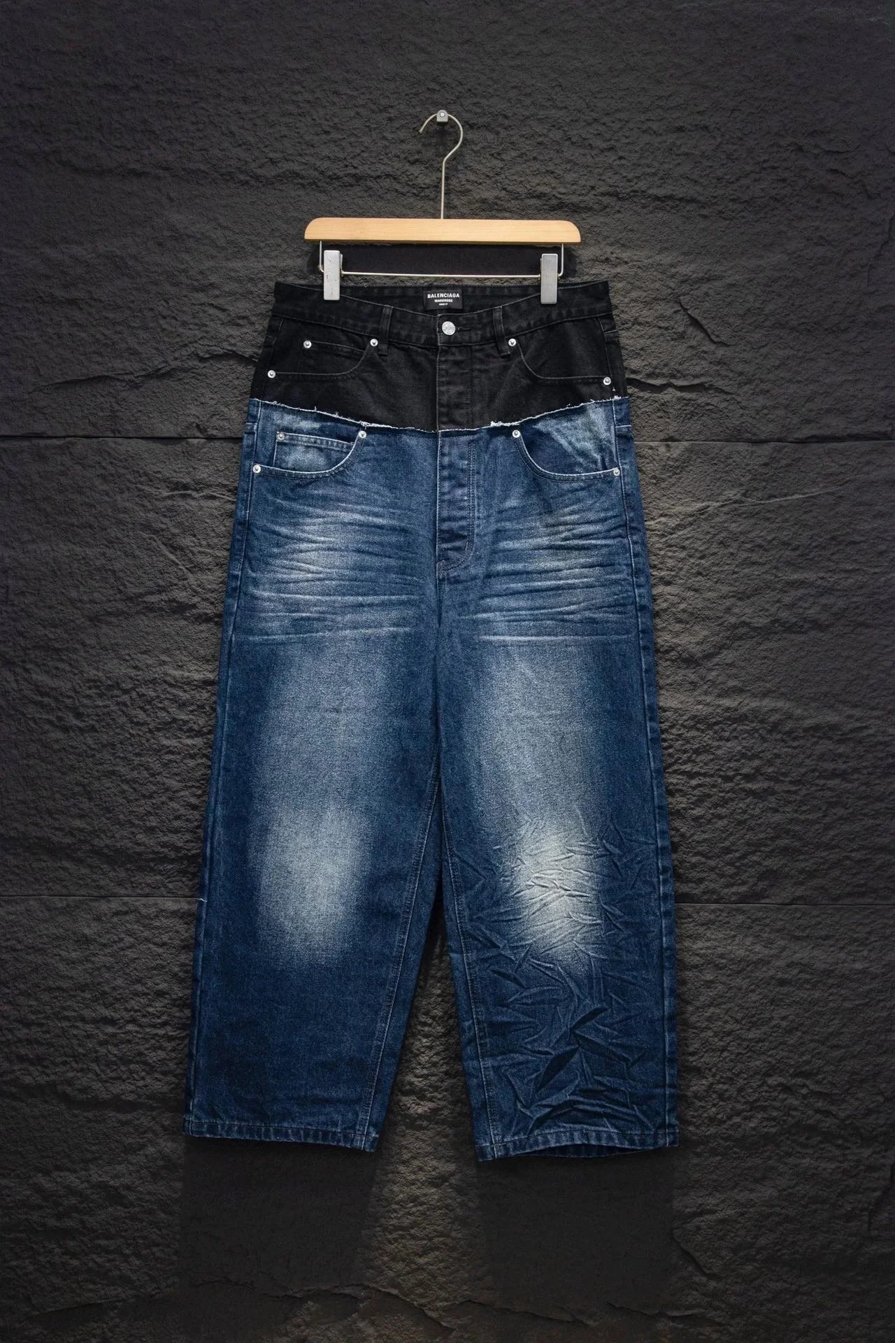  BALANClGA 24S Patchwork Denim Pants  