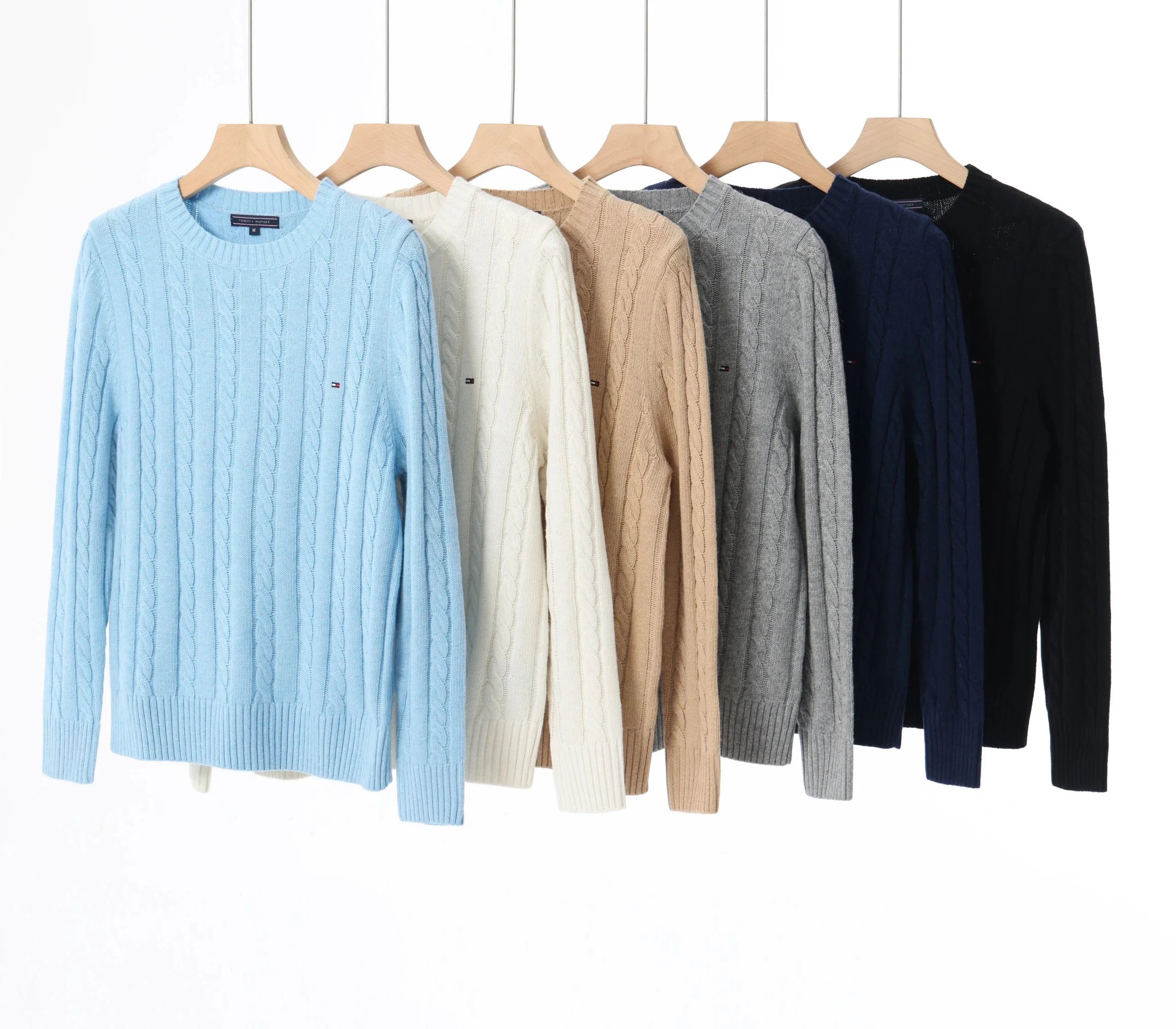 POLO Jumpers Cable-Knit Cotton Crewneck sweater  