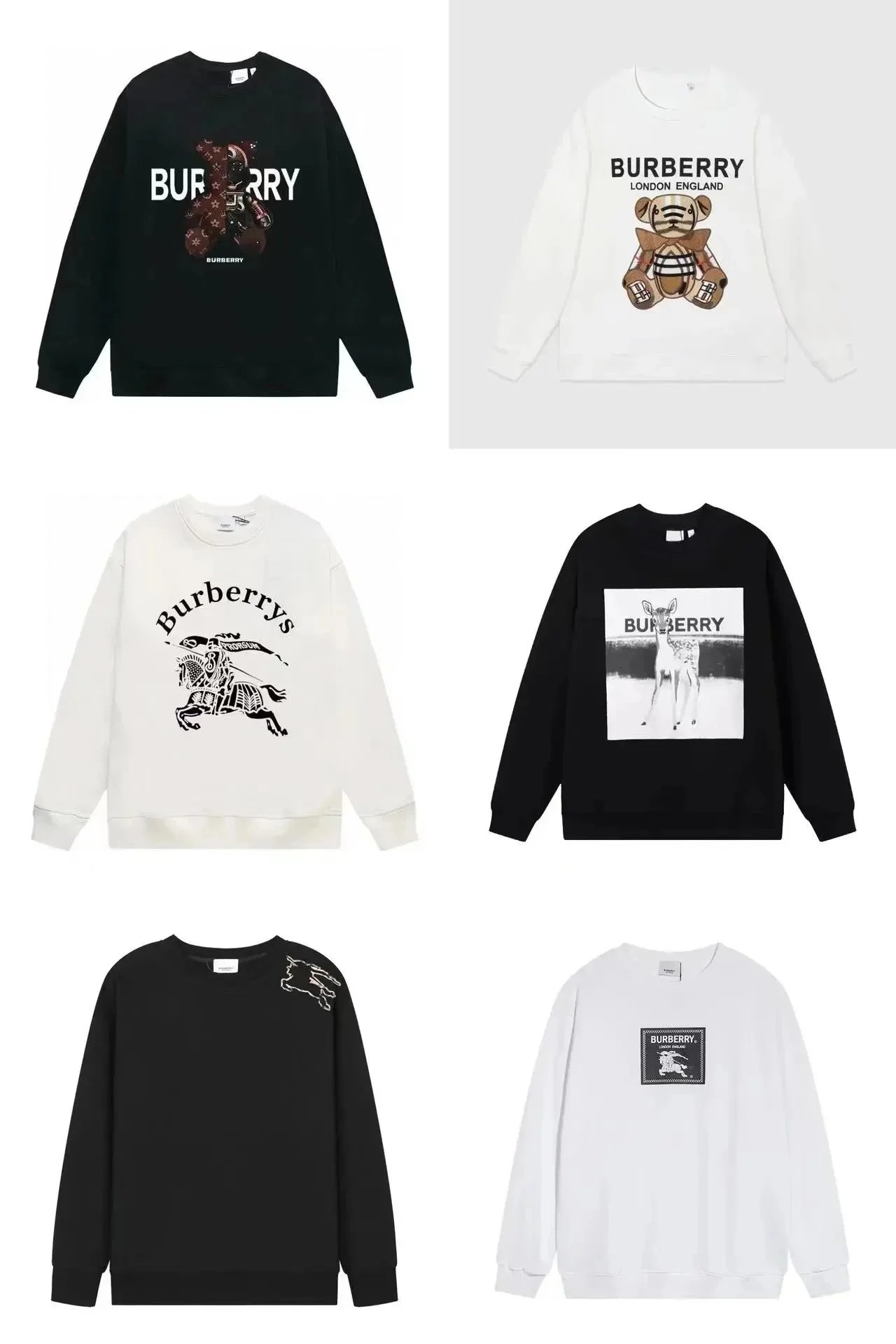 Burberry Retro Crewneck Sweatshirt - Streetwear Brand Bespoke  